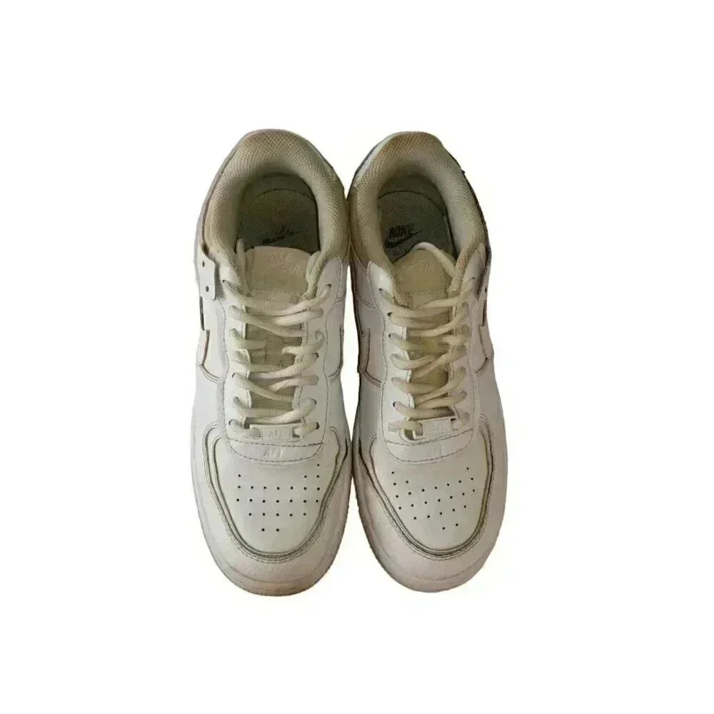 Nike AF1 Air Force 1 Low Women Sz 9.5 Triple White Athletic Comfort Sneaker - Picture 2 of 12